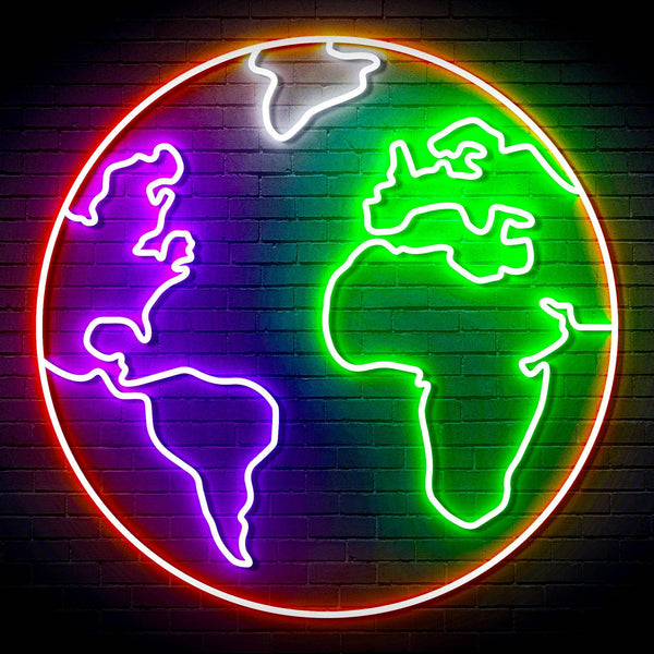 ADVPRO Earth Globe Ultra-Bright LED Neon Sign fn-i4110 - Multi-Color 3