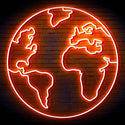 ADVPRO Earth Globe Ultra-Bright LED Neon Sign fn-i4110 - Orange