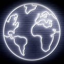 ADVPRO Earth Globe Ultra-Bright LED Neon Sign fn-i4110 - White
