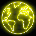 ADVPRO Earth Globe Ultra-Bright LED Neon Sign fn-i4110 - Yellow