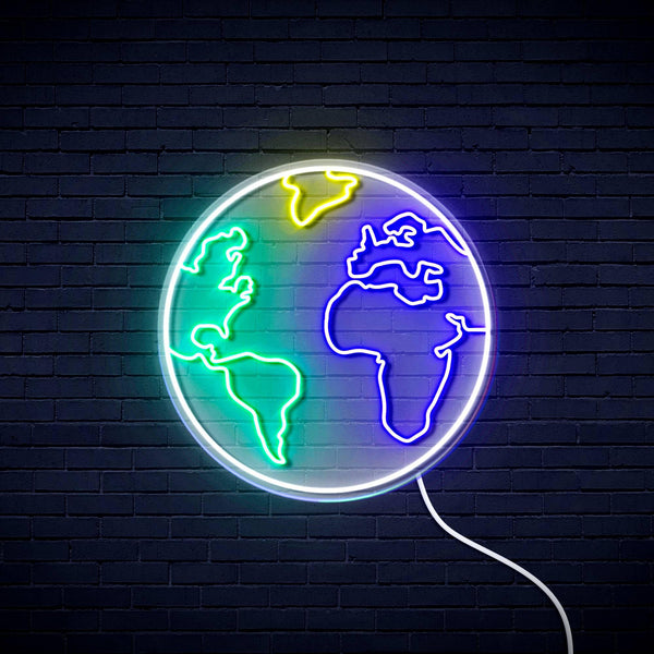 ADVPRO Earth Globe Ultra-Bright LED Neon Sign fn-i4110