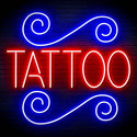 ADVPRO TATTOO Shop Signage Ultra-Bright LED Neon Sign fn-i4111 - Blue & Red