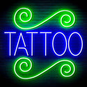 ADVPRO TATTOO Shop Signage Ultra-Bright LED Neon Sign fn-i4111 - Green & Blue