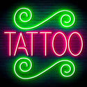 ADVPRO TATTOO Shop Signage Ultra-Bright LED Neon Sign fn-i4111 - Green & Pink
