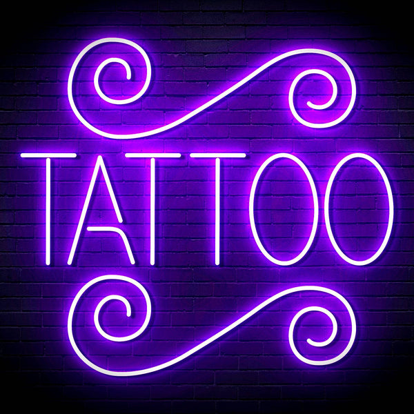 ADVPRO TATTOO Shop Signage Ultra-Bright LED Neon Sign fn-i4111 - Purple