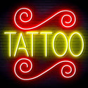 ADVPRO TATTOO Shop Signage Ultra-Bright LED Neon Sign fn-i4111 - Red & Yellow