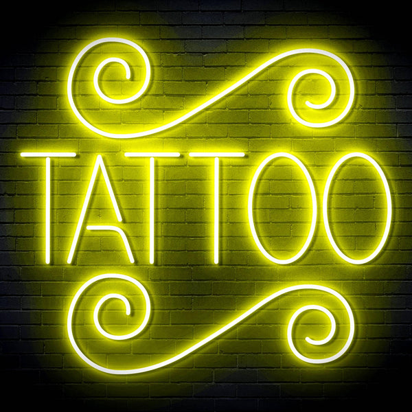 ADVPRO TATTOO Shop Signage Ultra-Bright LED Neon Sign fn-i4111 - Yellow