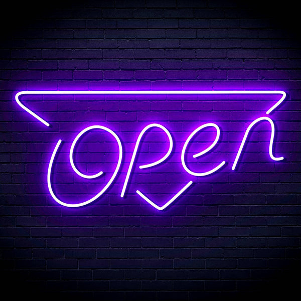 ADVPRO Open Signage Shop Restaurant Ultra-Bright LED Neon Sign fn-i4112 - Purple