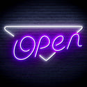 ADVPRO Open Signage Shop Restaurant Ultra-Bright LED Neon Sign fn-i4112 - White & Purple