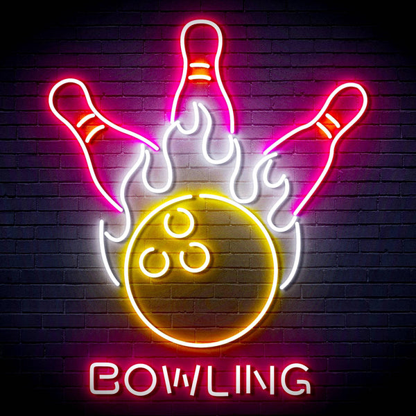 ADVPRO Bowling Ultra-Bright LED Neon Sign fn-i4113 - Multi-Color 3