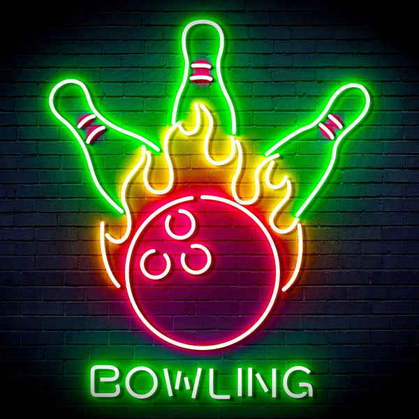 ADVPRO Bowling Ultra-Bright LED Neon Sign fn-i4113 - Multi-Color 4
