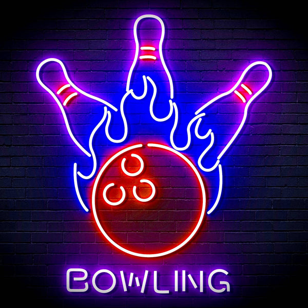 ADVPRO Bowling Ultra-Bright LED Neon Sign fn-i4113 - Multi-Color 7