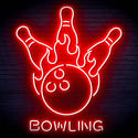 ADVPRO Bowling Ultra-Bright LED Neon Sign fn-i4113 - Red