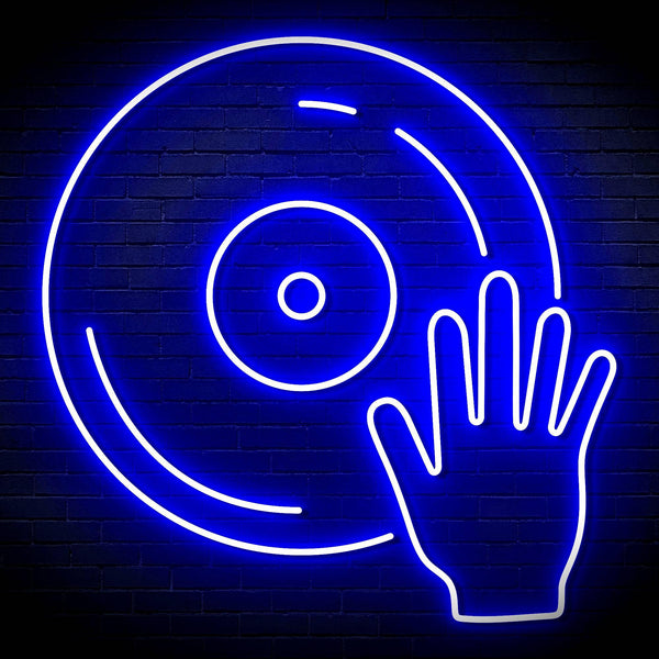 ADVPRO Disco DJ  Ultra-Bright LED Neon Sign fn-i4115 - Blue