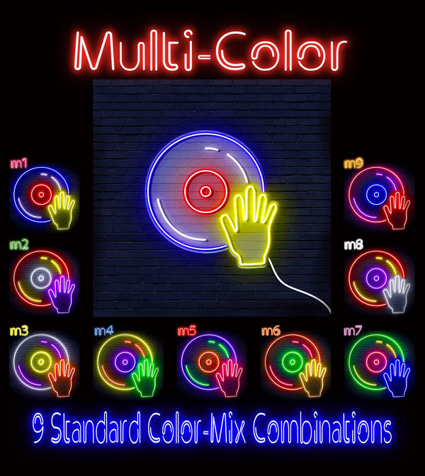ADVPRO Disco DJ  Ultra-Bright LED Neon Sign fn-i4115 - Multi-Color