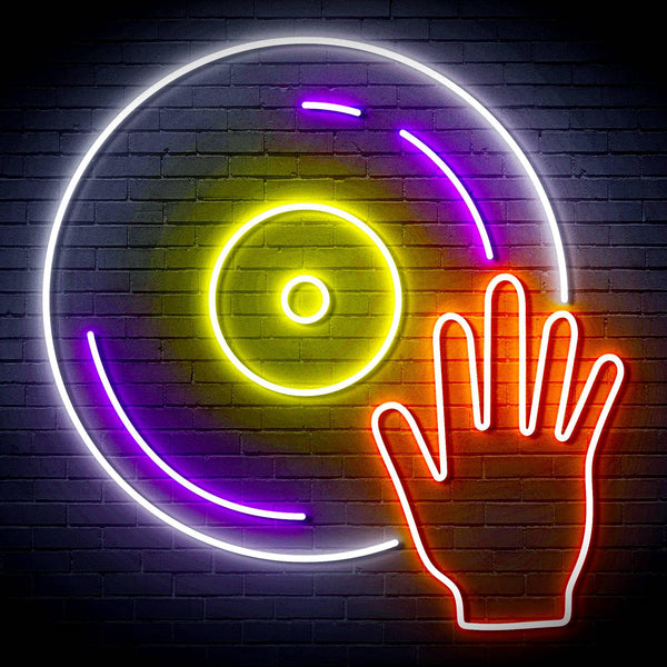 ADVPRO Disco DJ  Ultra-Bright LED Neon Sign fn-i4115 - Multi-Color 3