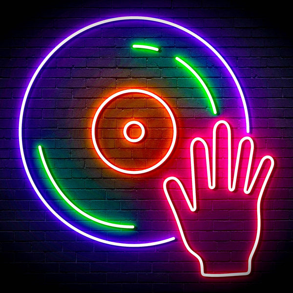 ADVPRO Disco DJ  Ultra-Bright LED Neon Sign fn-i4115 - Multi-Color 5
