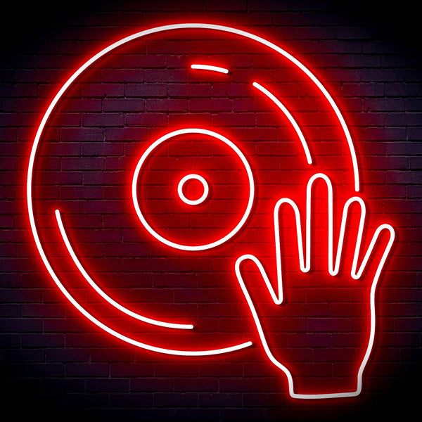 ADVPRO Disco DJ  Ultra-Bright LED Neon Sign fn-i4115 - Red