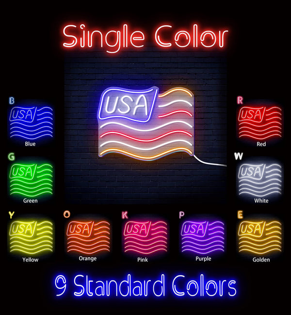 ADVPRO USA Flag Ultra-Bright LED Neon Sign fn-i4116 - Classic
