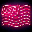 ADVPRO USA Flag Ultra-Bright LED Neon Sign fn-i4116 - Pink