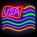 ADVPRO USA Flag Ultra-Bright LED Neon Sign fn-i4116 - Multi-Color 7