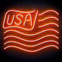 ADVPRO USA Flag Ultra-Bright LED Neon Sign fn-i4116 - Orange