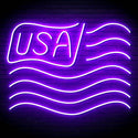 ADVPRO USA Flag Ultra-Bright LED Neon Sign fn-i4116 - Purple