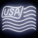 ADVPRO USA Flag Ultra-Bright LED Neon Sign fn-i4116 - White