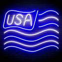 ADVPRO USA Flag Ultra-Bright LED Neon Sign fn-i4116 - White & Blue