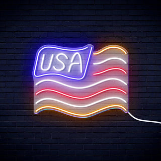 ADVPRO USA Flag Ultra-Bright LED Neon Sign fn-i4116