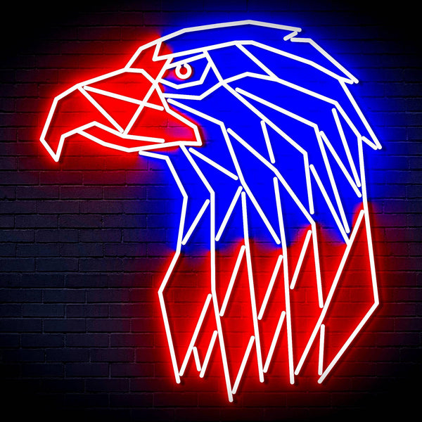 ADVPRO Eagle Head Ultra-Bright LED Neon Sign fn-i4117 - Blue & Red