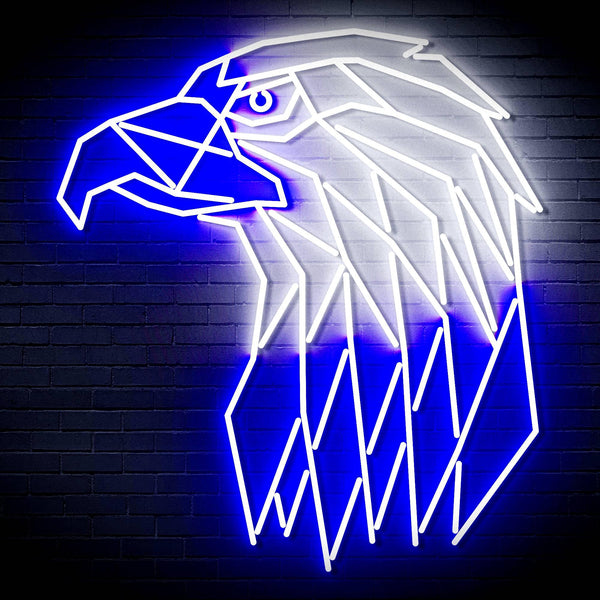 ADVPRO Eagle Head Ultra-Bright LED Neon Sign fn-i4117 - White & Blue