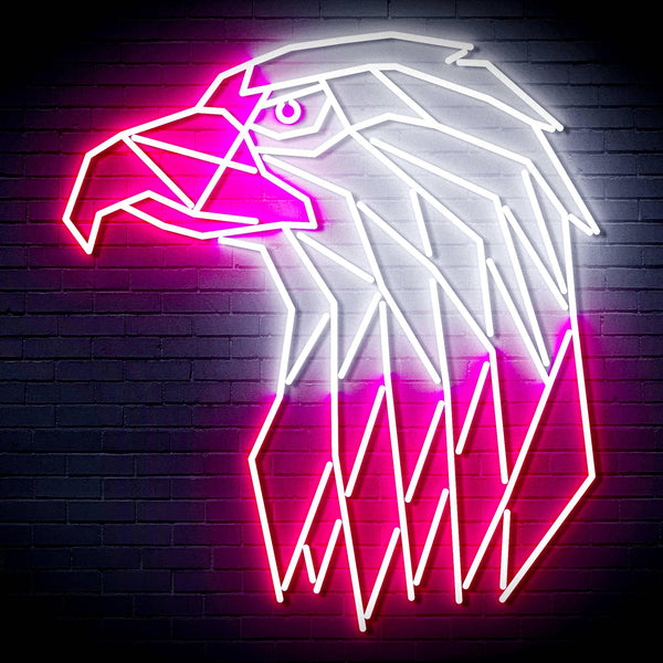 ADVPRO Eagle Head Ultra-Bright LED Neon Sign fn-i4117 - White & Pink