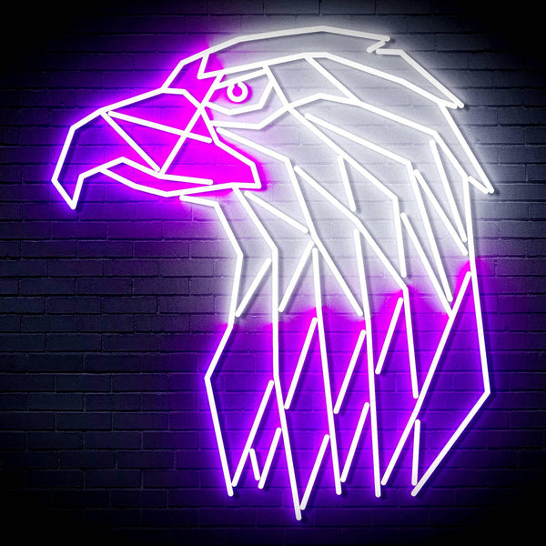 ADVPRO Eagle Head Ultra-Bright LED Neon Sign fn-i4117 - White & Purple