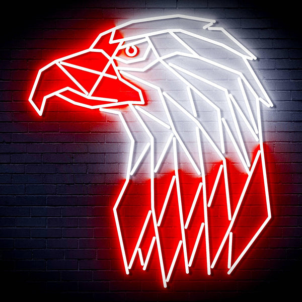 ADVPRO Eagle Head Ultra-Bright LED Neon Sign fn-i4117 - White & Red