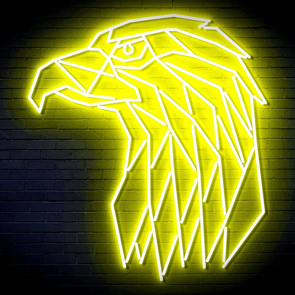 ADVPRO Eagle Head Ultra-Bright LED Neon Sign fn-i4117 - Yellow