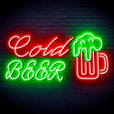 ADVPRO Cold Beer with Beer Mug Ultra-Bright LED Neon Sign fn-i4119 - Green & Red