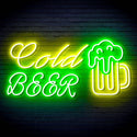 ADVPRO Cold Beer with Beer Mug Ultra-Bright LED Neon Sign fn-i4119 - Green & Yellow