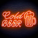ADVPRO Cold Beer with Beer Mug Ultra-Bright LED Neon Sign fn-i4119 - Orange