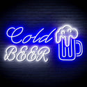 ADVPRO Cold Beer with Beer Mug Ultra-Bright LED Neon Sign fn-i4119 - White & Blue