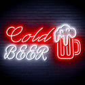 ADVPRO Cold Beer with Beer Mug Ultra-Bright LED Neon Sign fn-i4119 - White & Red