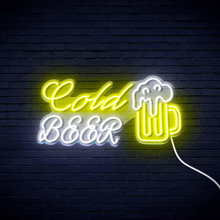 ADVPRO Cold Beer with Beer Mug Ultra-Bright LED Neon Sign fn-i4119