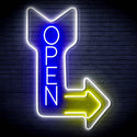 ADVPRO OPEN Signage Vertical with Arrow Ultra-Bright LED Neon Sign fn-i4122 - Multi-Color 1