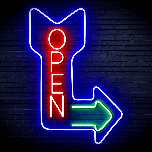 ADVPRO OPEN Signage Vertical with Arrow Ultra-Bright LED Neon Sign fn-i4122 - Multi-Color 5