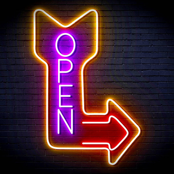 ADVPRO OPEN Signage Vertical with Arrow Ultra-Bright LED Neon Sign fn-i4122 - Multi-Color 6