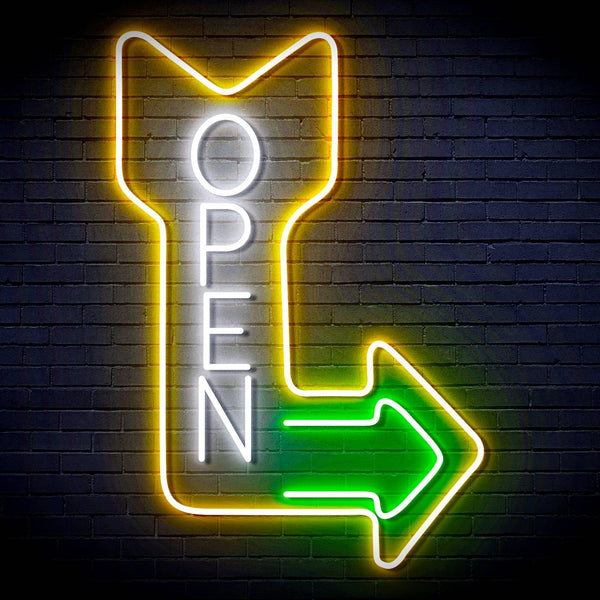 ADVPRO OPEN Signage Vertical with Arrow Ultra-Bright LED Neon Sign fn-i4122 - Multi-Color 9