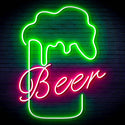 ADVPRO Beer Mud Ultra-Bright LED Neon Sign fn-i4125 - Green & Pink