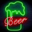 ADVPRO Beer Mud Ultra-Bright LED Neon Sign fn-i4125 - Green & Red