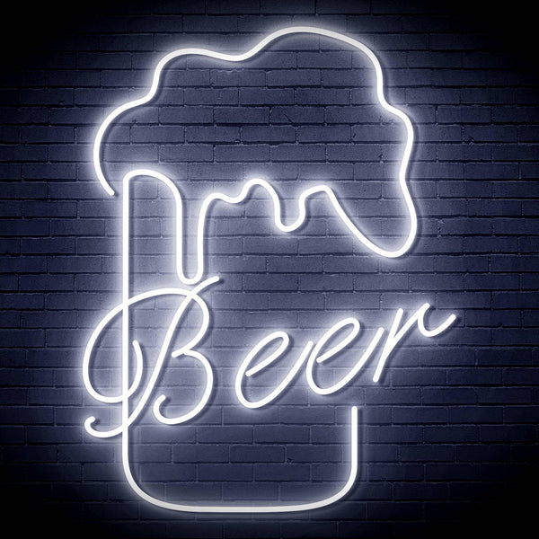 ADVPRO Beer Mud Ultra-Bright LED Neon Sign fn-i4125 - White