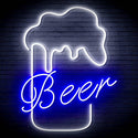 ADVPRO Beer Mud Ultra-Bright LED Neon Sign fn-i4125 - White & Blue